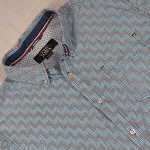 Cody James Core Geometric Pattern Short Sleeve Mens Western‎ Shirt Size Small
